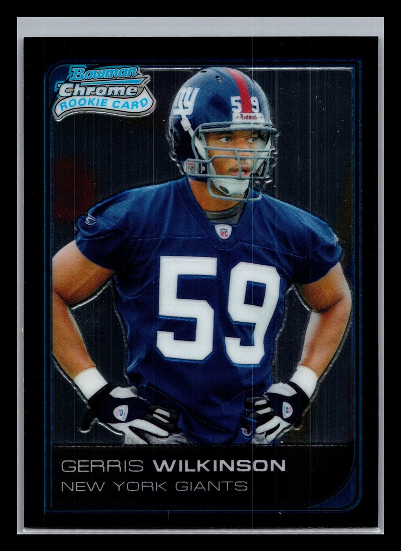 2006 Bowman Chrome #55 Gerris Wilkinson New York Giants Rookie - Football Card Single