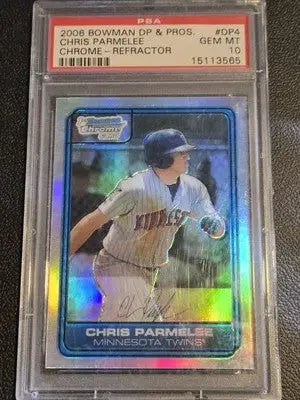 2006 Bowman Chrome Draft Picks #DP4 Chris Parmelee Draft Picks-Refractor PSA 10 - Baseball Card Single