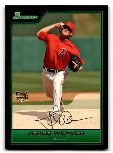 2006 Bowman Draft Picks & Prospects BDP8 Jered Weaver Los Angeles baseball card