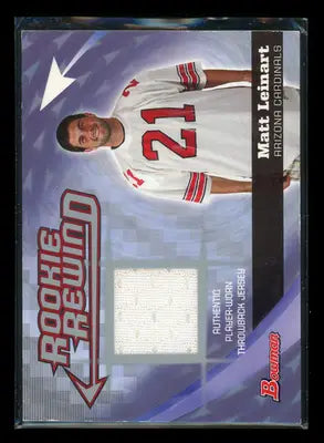 2006 Bowman Rookie Rewind Matt Leinart #BRR-ML Player-worn throwback jersey - Sports Memorabilia