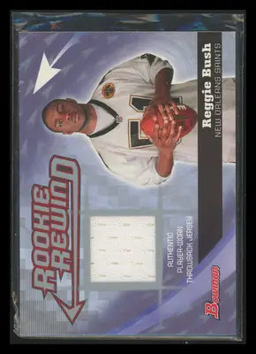2006 Bowman Rookie Rewind Reggie Bush #BRR-RB Player-worn Throwback Jersey - Sports Memorabilia