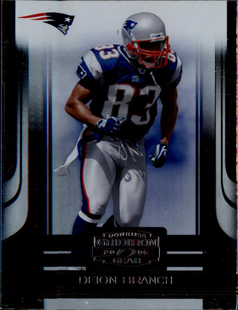 2006 Donruss Gridiron Gear Retail #62 Deion Branch - Football Card Single