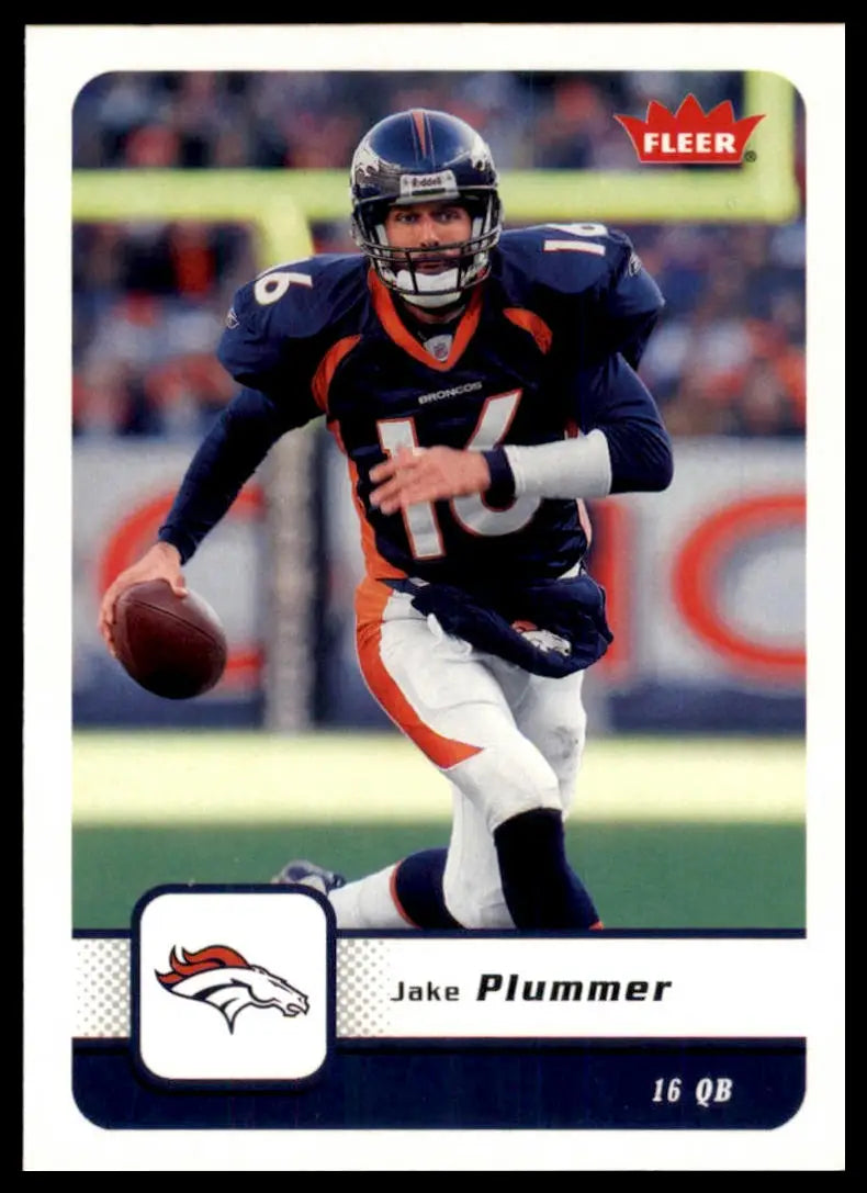 2006 Fleer Jake Plummer 28 Denver Broncos NM - Football Card Single
