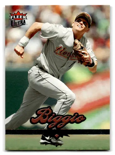 Original gloss Fleer Ultra Craig Biggio baseball card from 2006 Fleer Ultra series