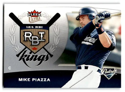 Baseball trading card Fleer Ultra RBI Kings featuring Mike Piazza Padres ID 70299