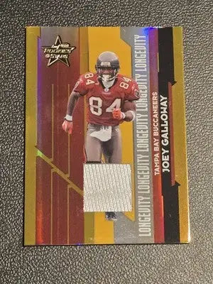 2006 Leaf Rookies & Stars #96 Joey Galloway Materials Longevity Gold #/250 - Football Card Single