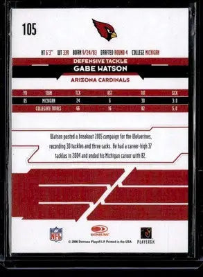 2006 Leaf Rookies & Stars Longevity #105 Gabe Watson Rookie Autographs #/70 - Football Card Single