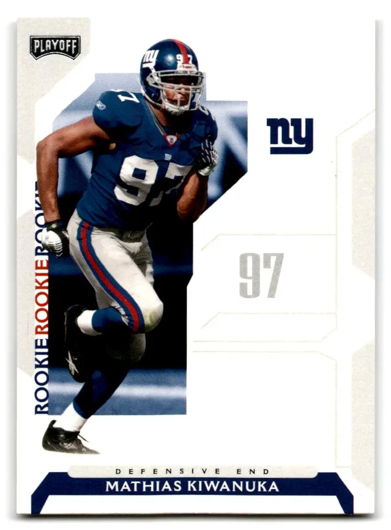 2006 Playoff NFL Playoffs #120 Mathias Kiwanuka - Football Card Single