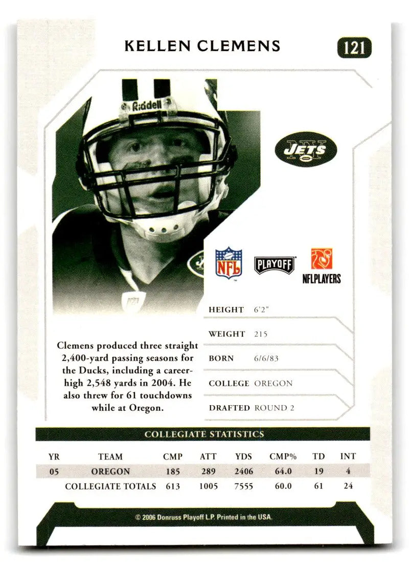 2006 Playoff NFL Playoffs #121 Kellen Clemens - Football Card Single