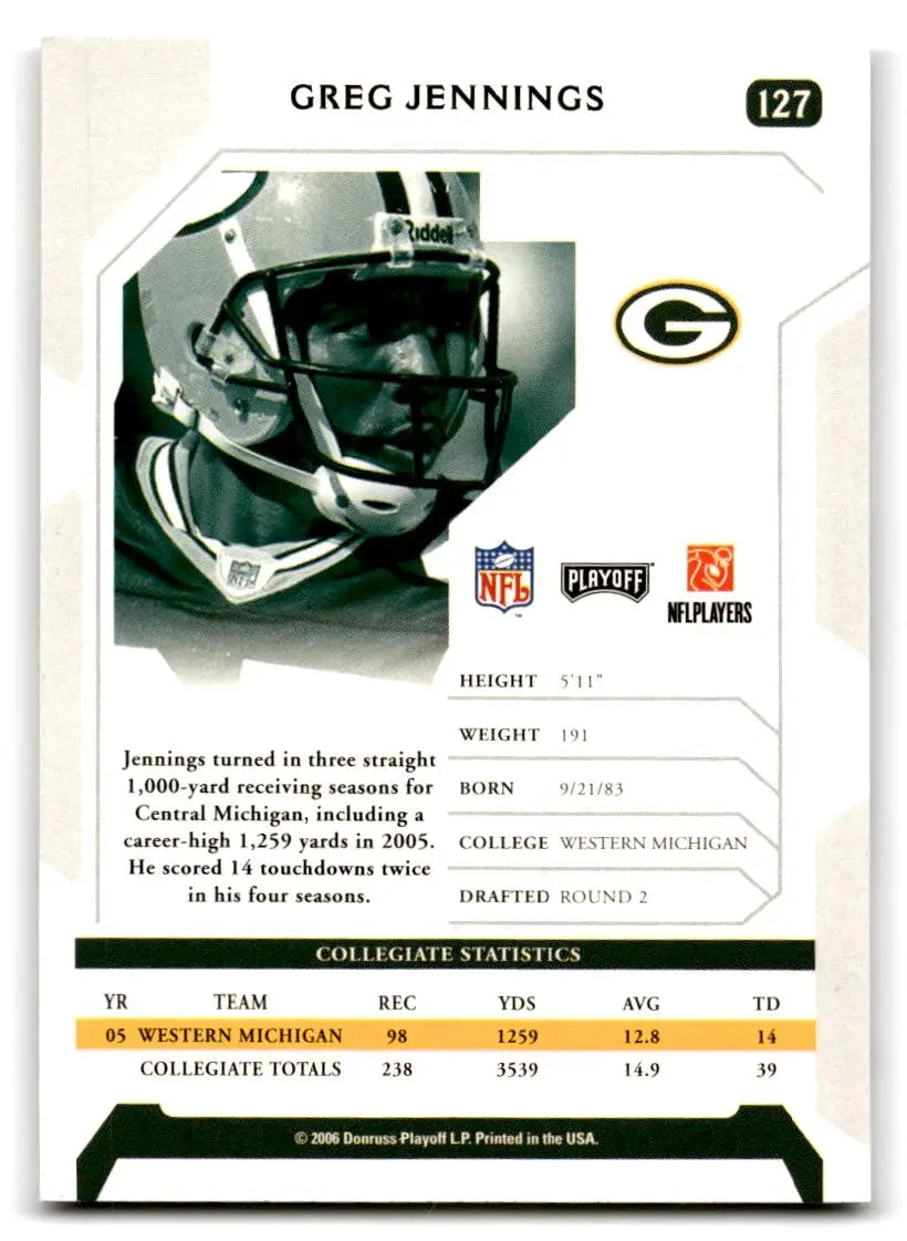 2006 Playoff NFL Playoffs #127 Greg Jennings - Football Card Single