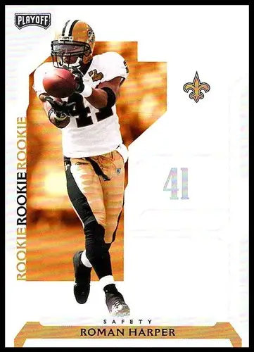 Roman Harper rookie card from 2006 Playoff NFL Playoffs with original gloss and NM-MT condition