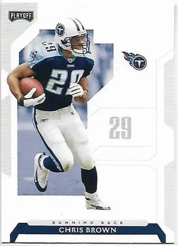 2006 Playoff NFL Playoffs #16 Chris Brown NM-MT Titans - Football Card Single