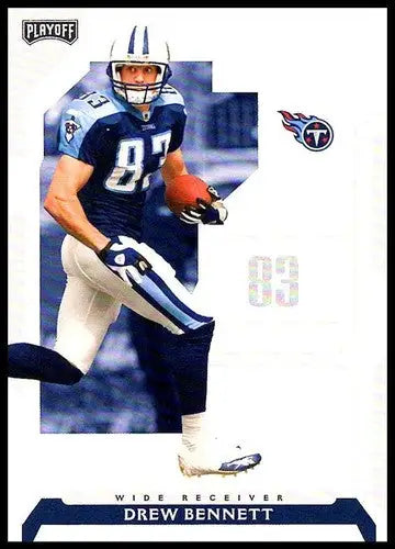 Original gloss NFL playoffs Drew Bennett football card from 2006 Playoff Titans