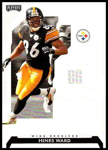 Hines Ward football card with original gloss from 2006 Playoff NFL Steelers product