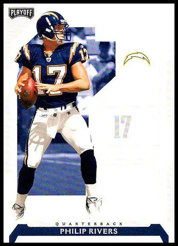 Original gloss 2006 Playoff NFL Philip Rivers football card Chargers ID 64617