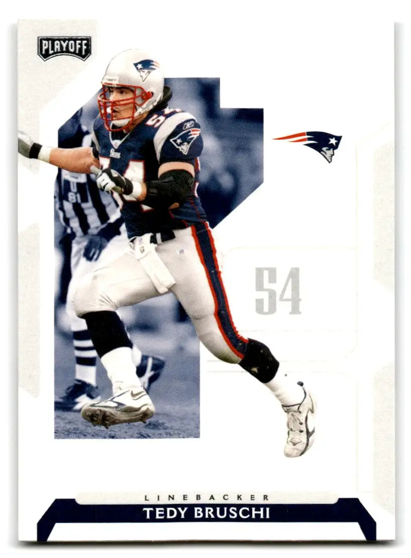 2006 Playoff NFL Playoffs #65 Tedy Bruschi - Football Card Single