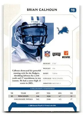 2006 Playoff NFL Playoffs #98 Brian Calhoun - Football Card Single
