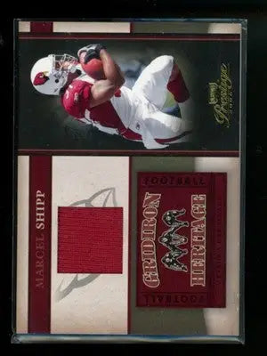 2006 Playoff Prestige Gridiron Heritage Marcel Shipp #GH 24 Jersey Patch - Sports Memorabilia