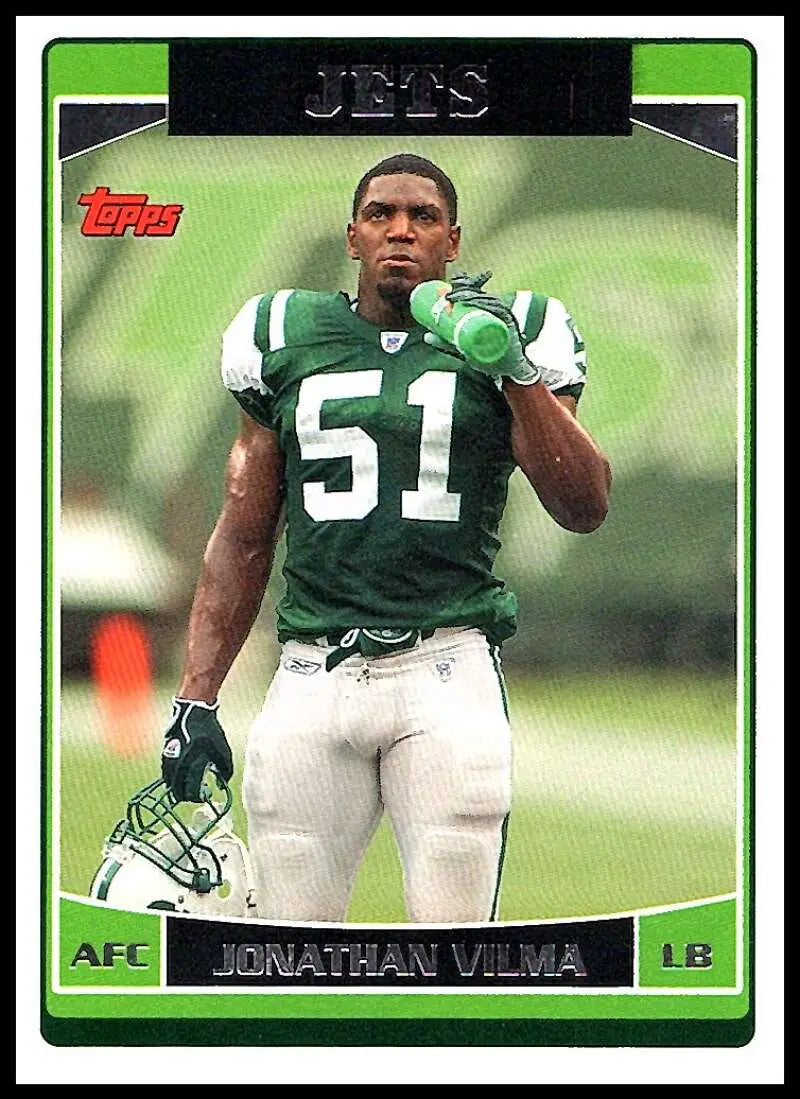 2006 Topps #1 Jonathan Vilma NM-MT New York Jets Football Card - Football Card Single