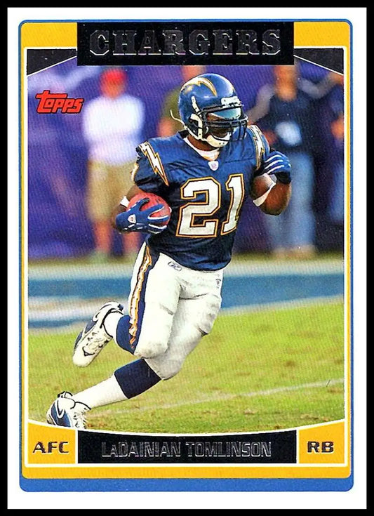 2006 Topps #100 LaDainian Tomlinson NM-MT San Diego Chargers Football Card - Football Card Single