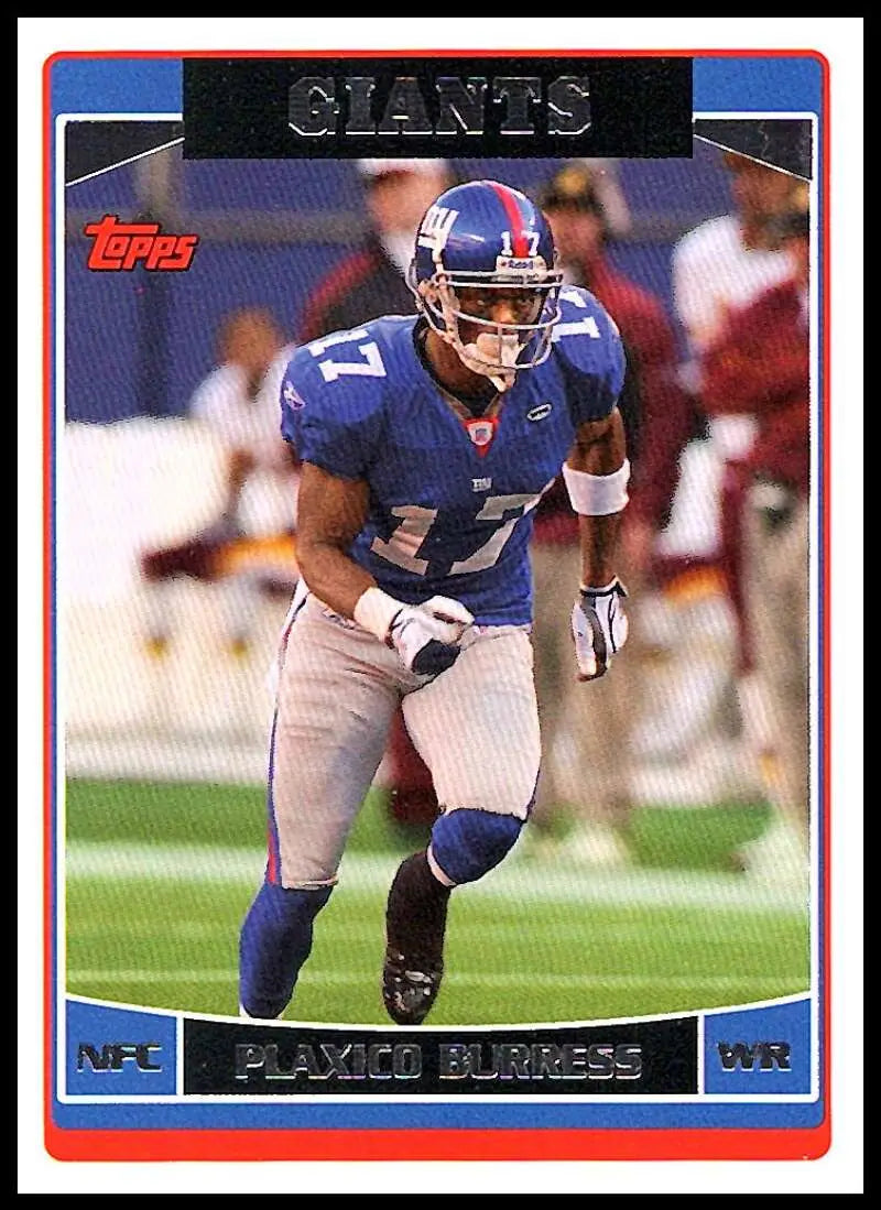 2006 Topps #101 Plaxico Burress NM-MT New York Giants Football Card - Football Card Single