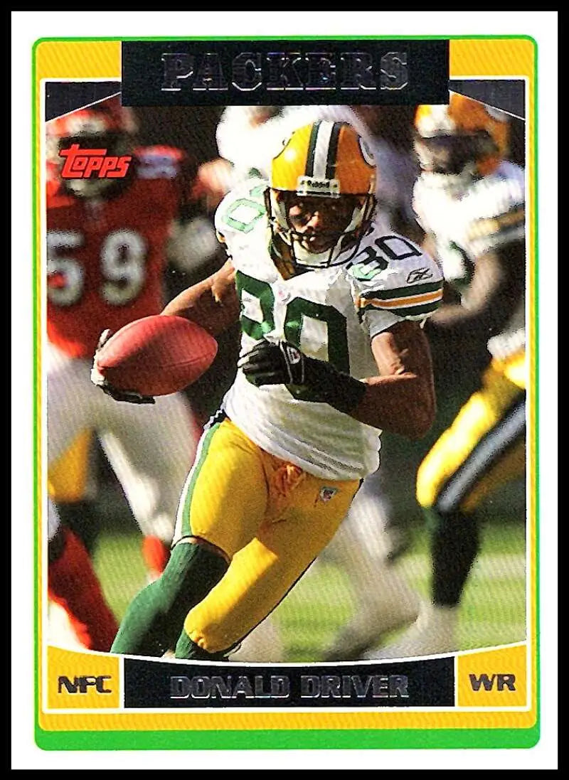 2006 Topps #103 Donald Driver NM-MT Green Bay Packers Football Card - Football Card Single