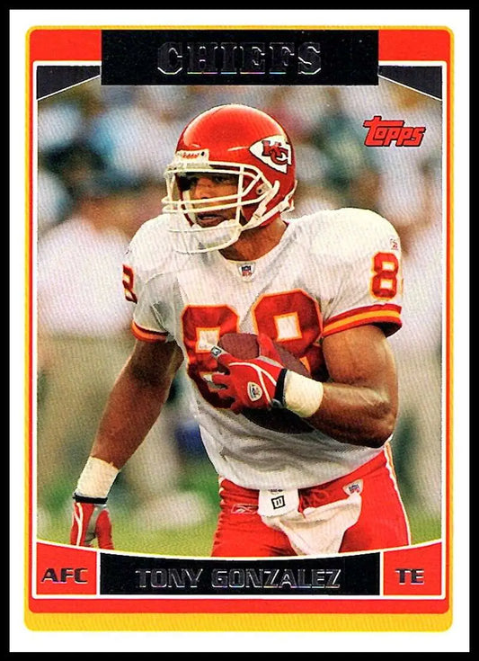 2006 Topps #106 Tony Gonzalez NM-MT Kansas City Chiefs Football Card - Football Card Single