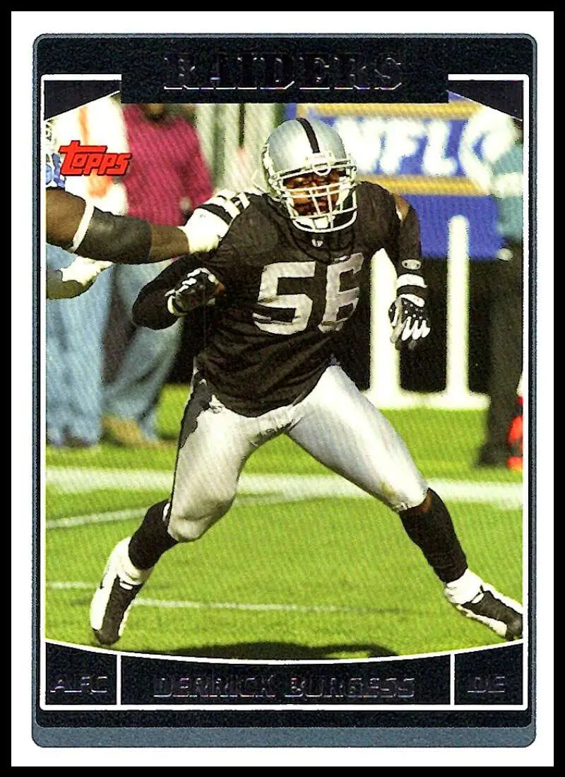 2006 Topps #108 Derrick Burgess NM-MT Oakland Raiders Football Card - Football Card Single