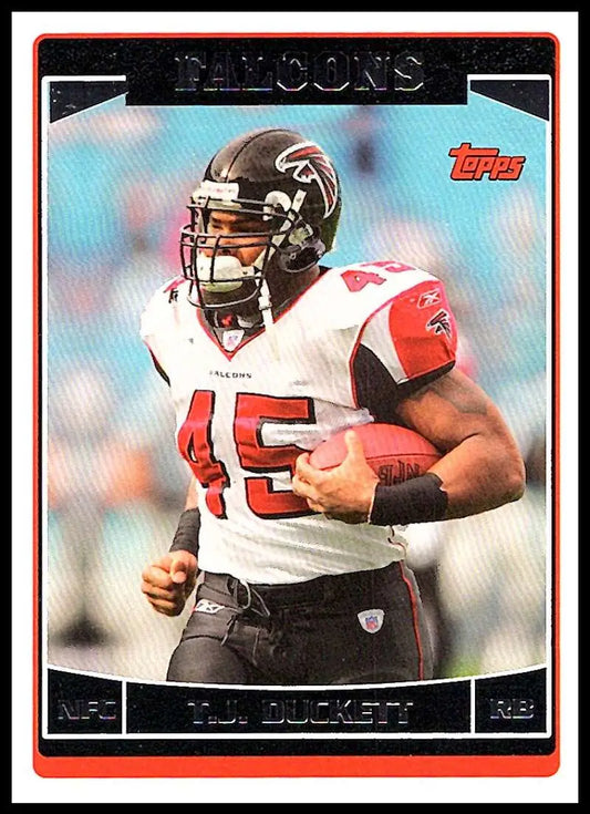 2006 Topps #109 T.J. Duckett NM-MT Atlanta Falcons Football Card
