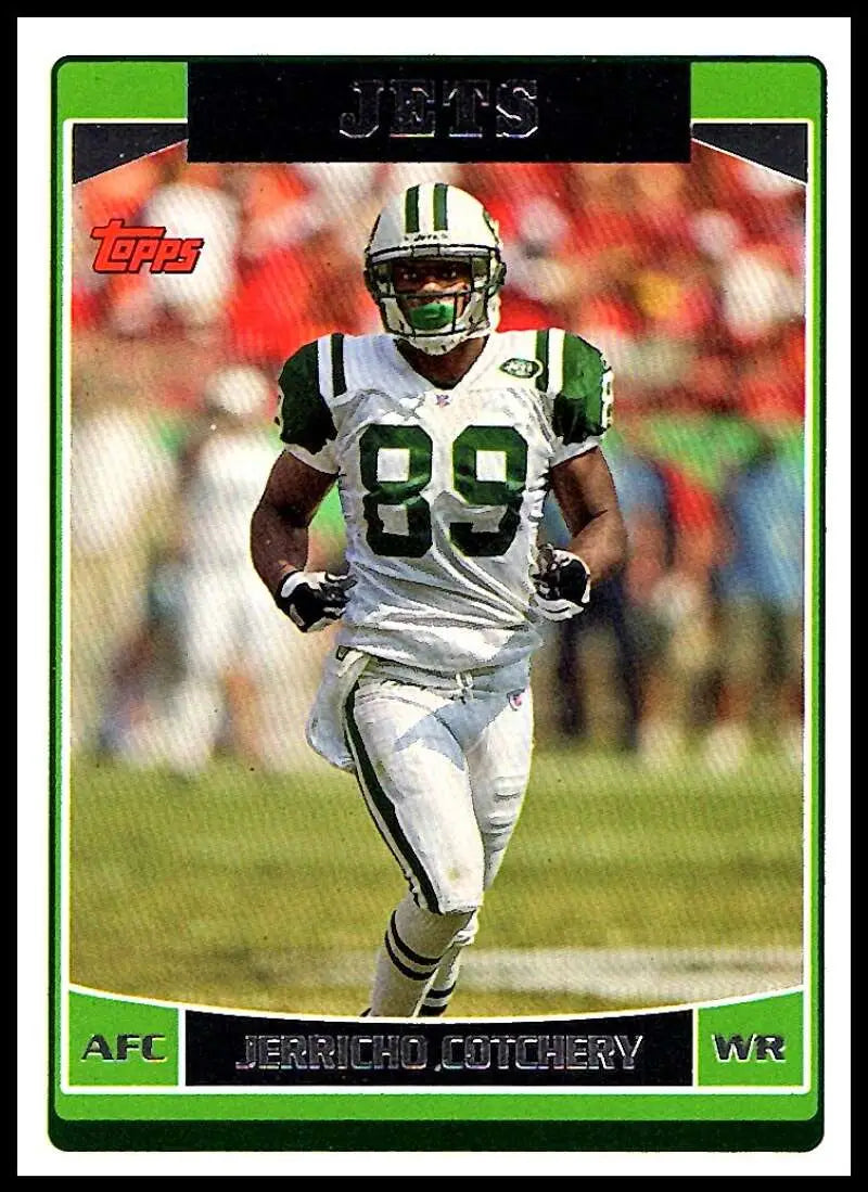 2006 Topps #112 Jerricho Cotchery NM-MT New York Jets Football Card - Football Card Single