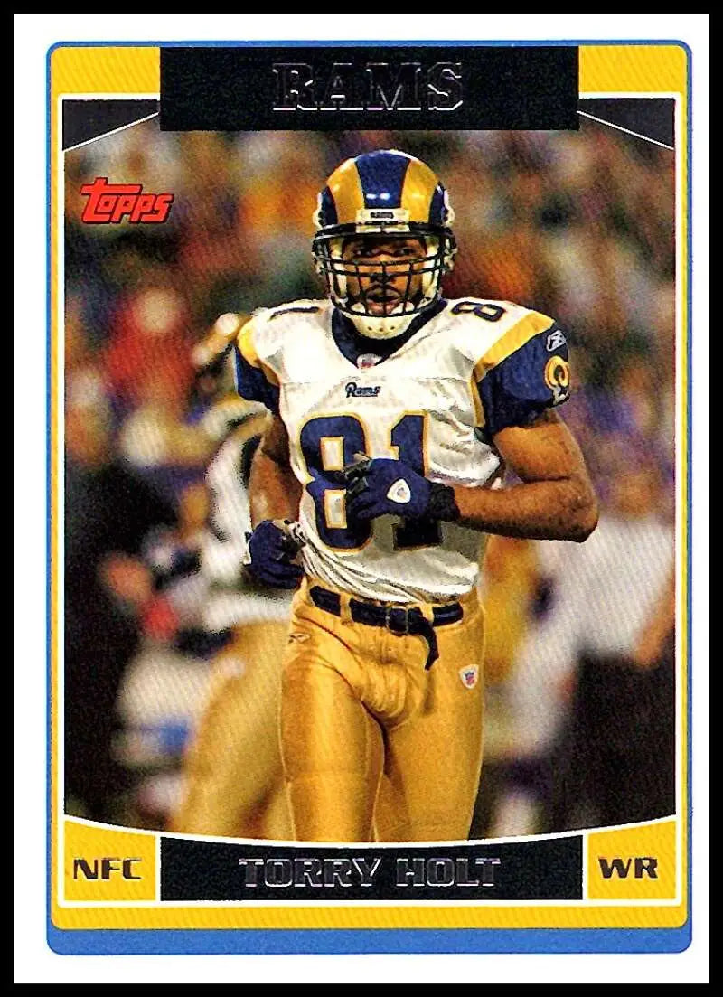 2006 Topps #114 Torry Holt NM-MT St. Louis Rams Football Card - Football Card Single