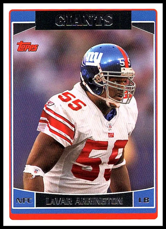 2006 Topps #118 LaVar Arrington NM-MT New York Giants Football Card - Football Card Single