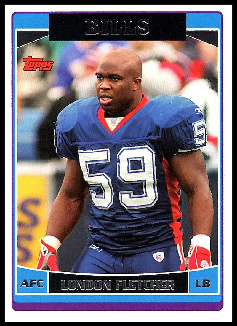 2006 Topps #122 London Fletcher NM-MT Buffalo Bills Football Card - Football Card Single