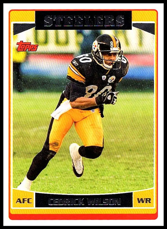2006 Topps #124 Cedrick Wilson NM-MT Pittsburgh Steelers Football Card - Football Card Single