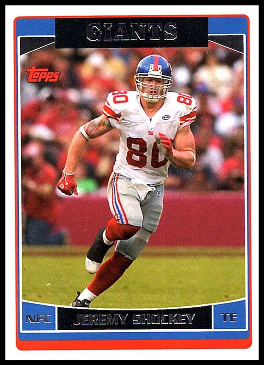 2006 Topps #13 Jeremy Shockey NM-MT New York Giants Football Card