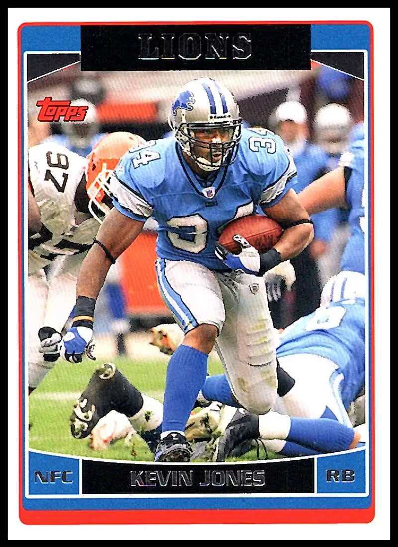 2006 Topps #156 Kevin Jones NM-MT Detroit Lions Football Card - Football Card Single