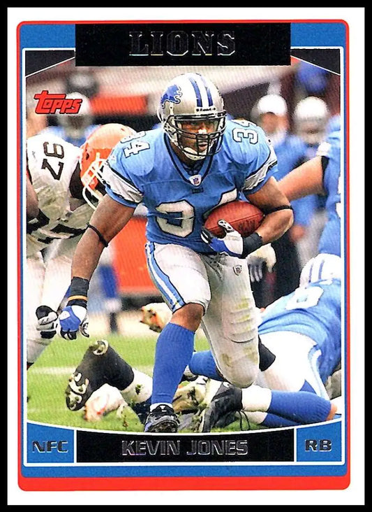 2006 Topps #156 Kevin Jones NM-MT Detroit Lions Football Card - Football Card Single