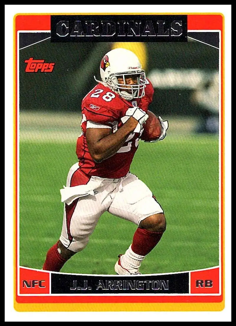 2006 Topps #165 J.J. Arrington NM-MT Arizona Cardinals Football Card - Football Card Single