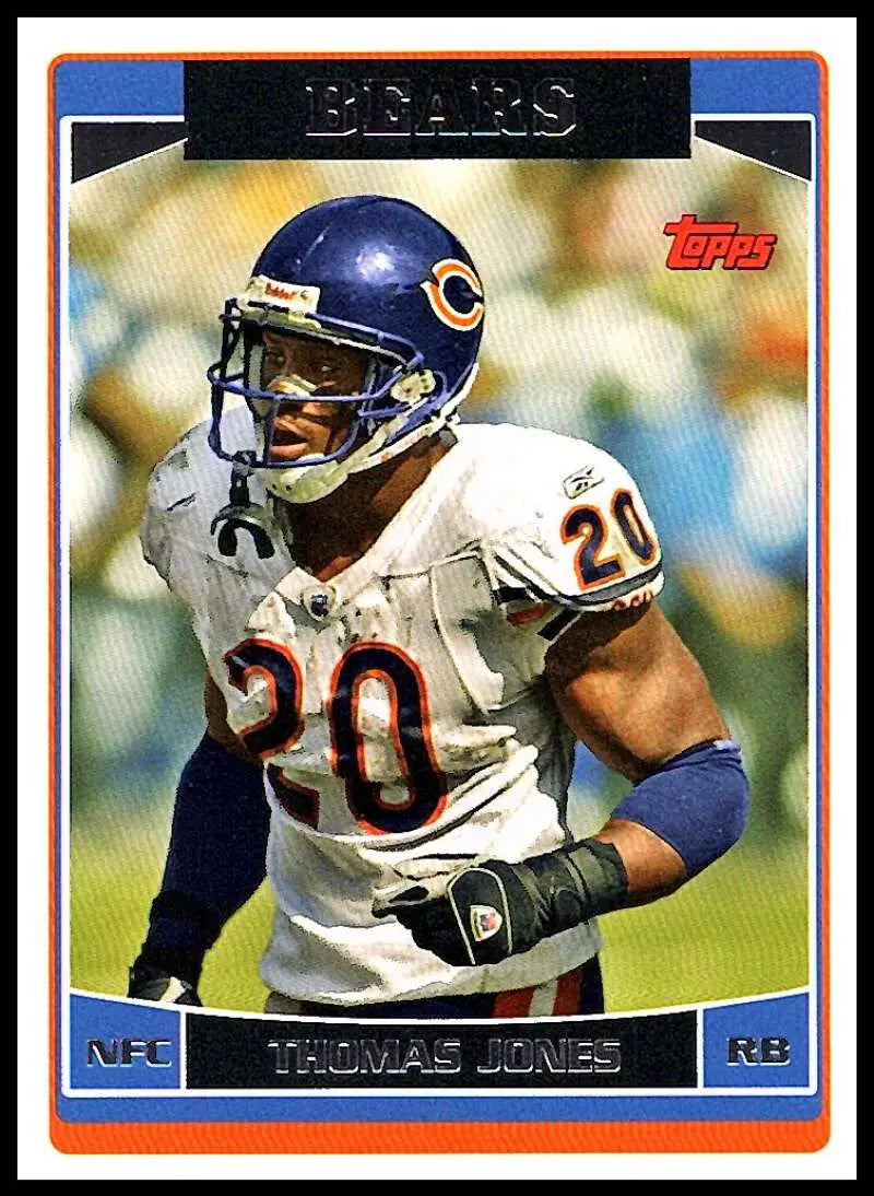 2006 Topps #169 Thomas Jones NM-MT Chicago Bears Football Card - Football Card Single