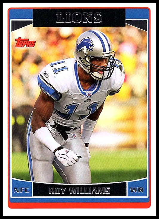 2006 Topps #177 Roy Williams NM-MT Detroit Lions Football Card - Football Card Single