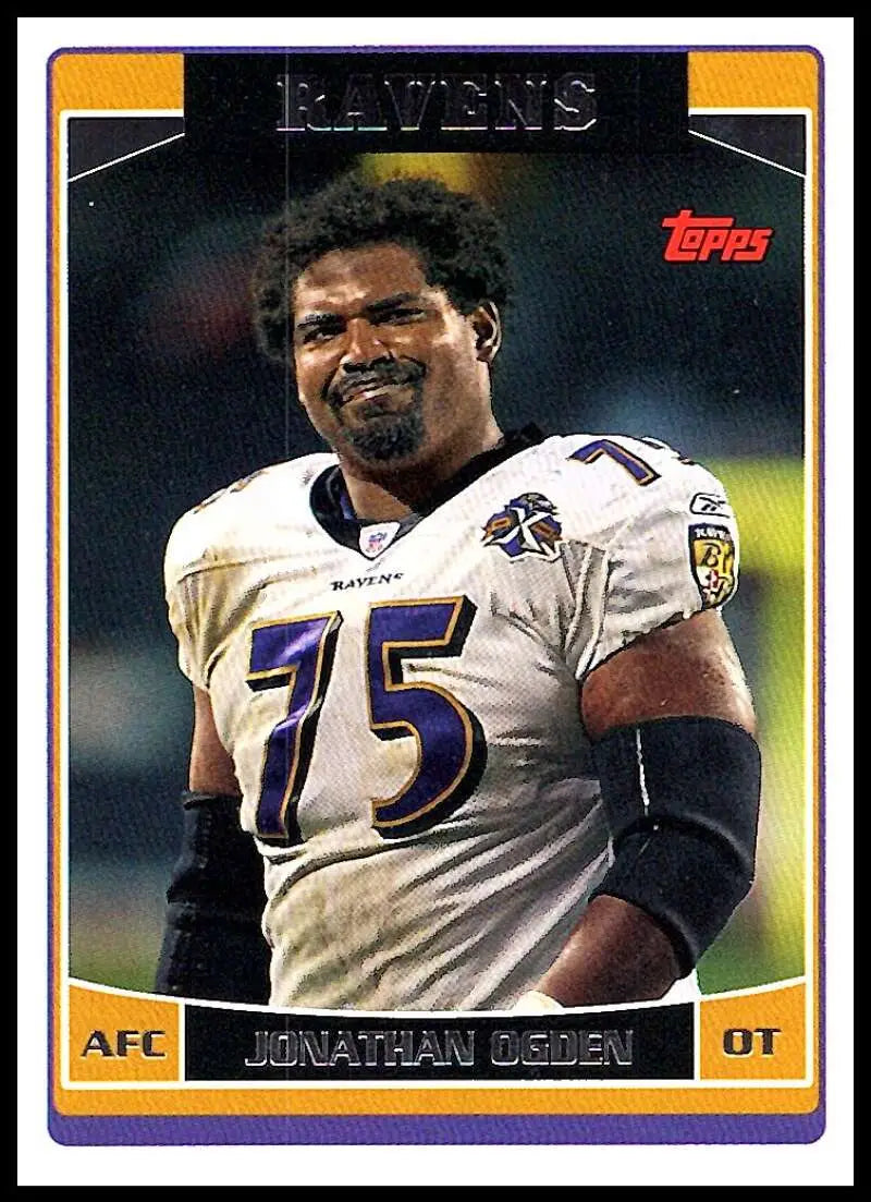 2006 Topps #182 Jonathan Ogden NM-MT Baltimore Ravens Football Card - Football Card Single