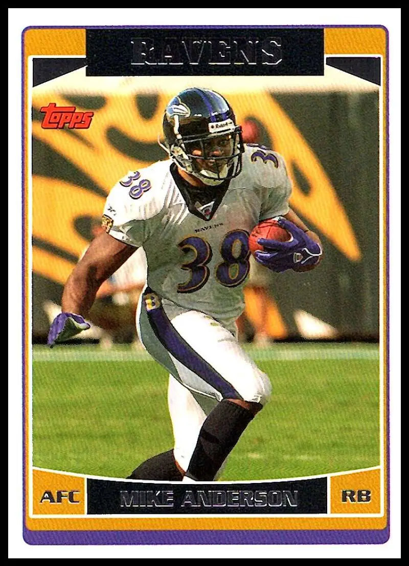 2006 Topps #186 Mike Anderson NM-MT Baltimore Ravens Football Card - Football Card Single