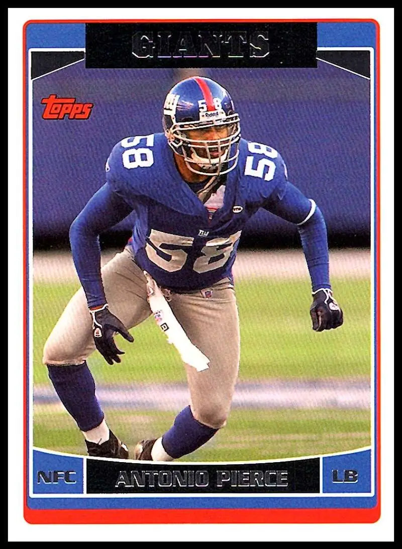 2006 Topps #189 Antonio Pierce NM-MT New York Giants Football Card - Football Card Single