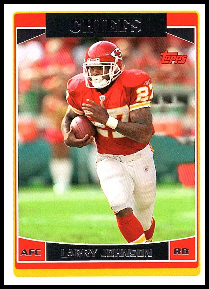2006 Topps #195 Larry Johnson NM-MT Kansas City Chiefs Football Card - Football Card Single