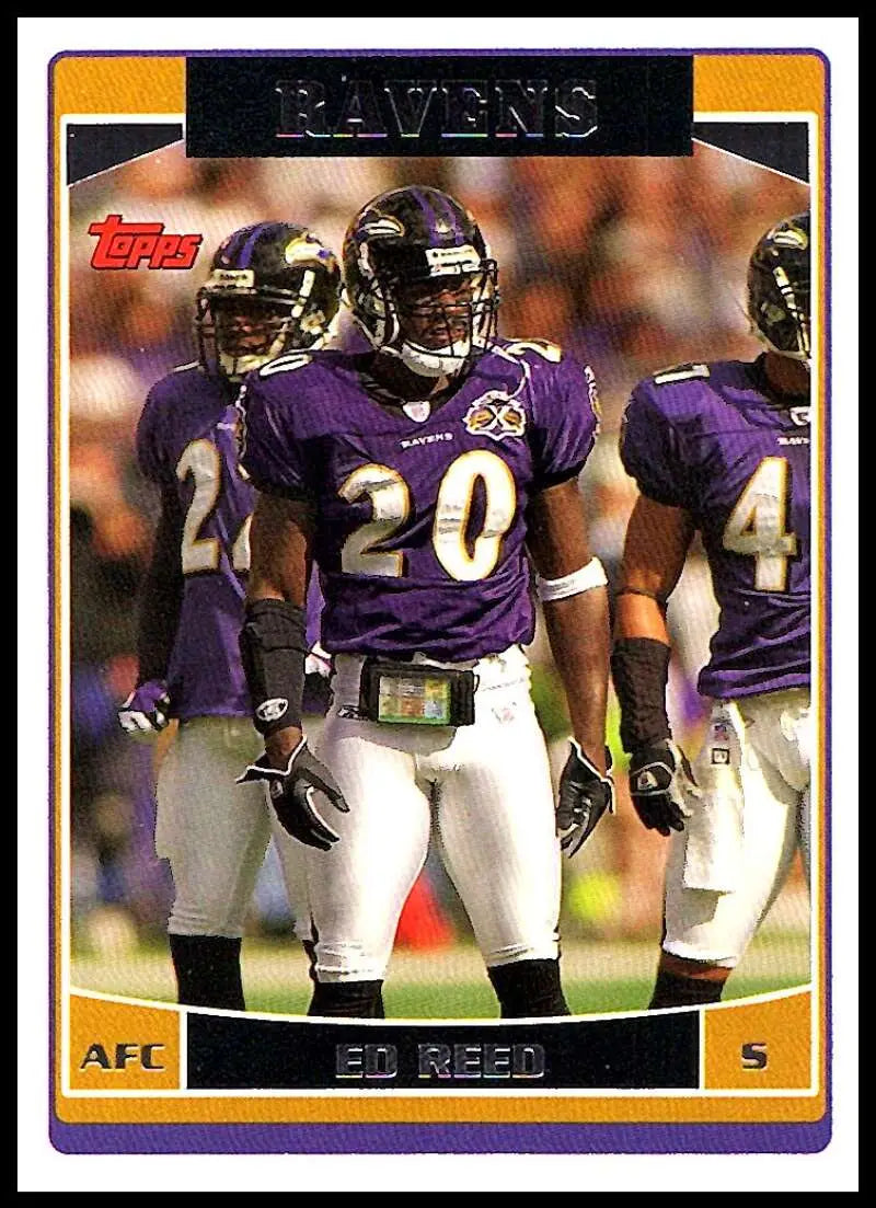 2006 Topps #196 Ed Reed NM-MT Baltimore Ravens Football Card - Football Card Single