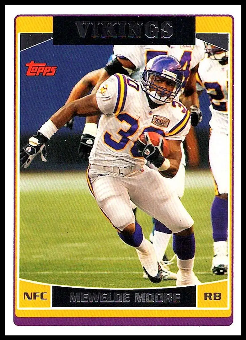 2006 Topps #2 Mewelde Moore NM-MT Minnesota Vikings Football Card - Football Card Single