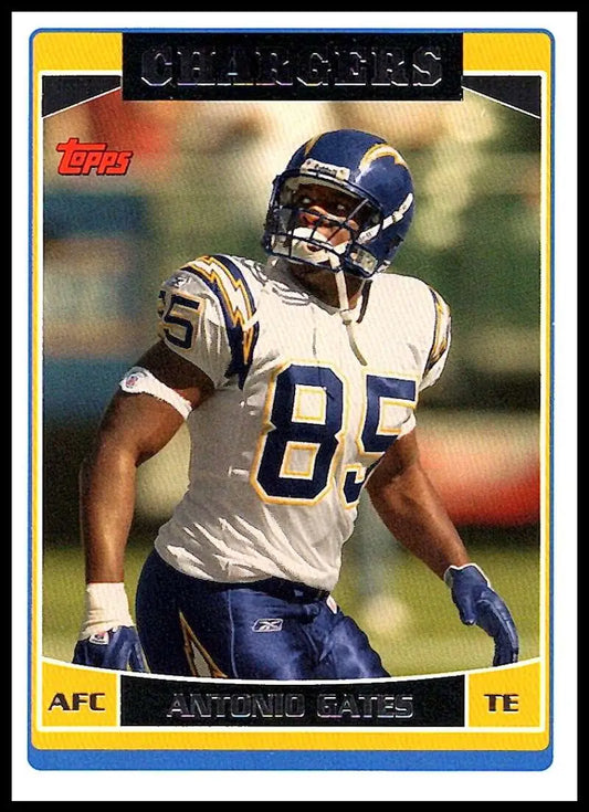 2006 Topps #204 Antonio Gates NM-MT San Diego Chargers Football Card - Football Card Single