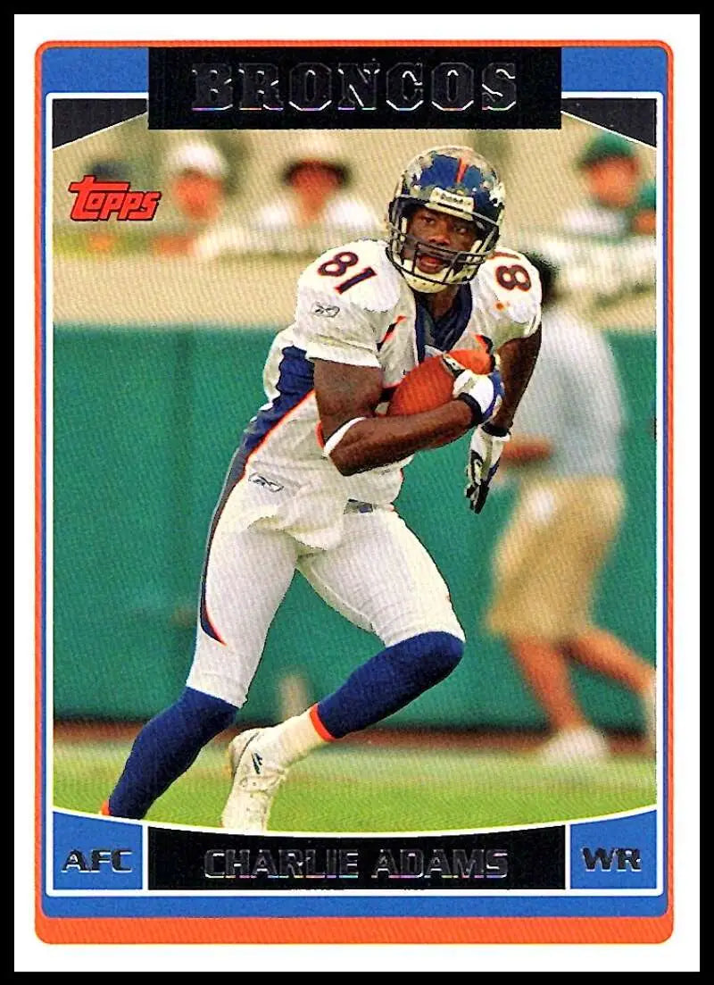 2006 Topps #21 Charlie Adams NM-MT Denver Broncos Football Card - Football Card Single