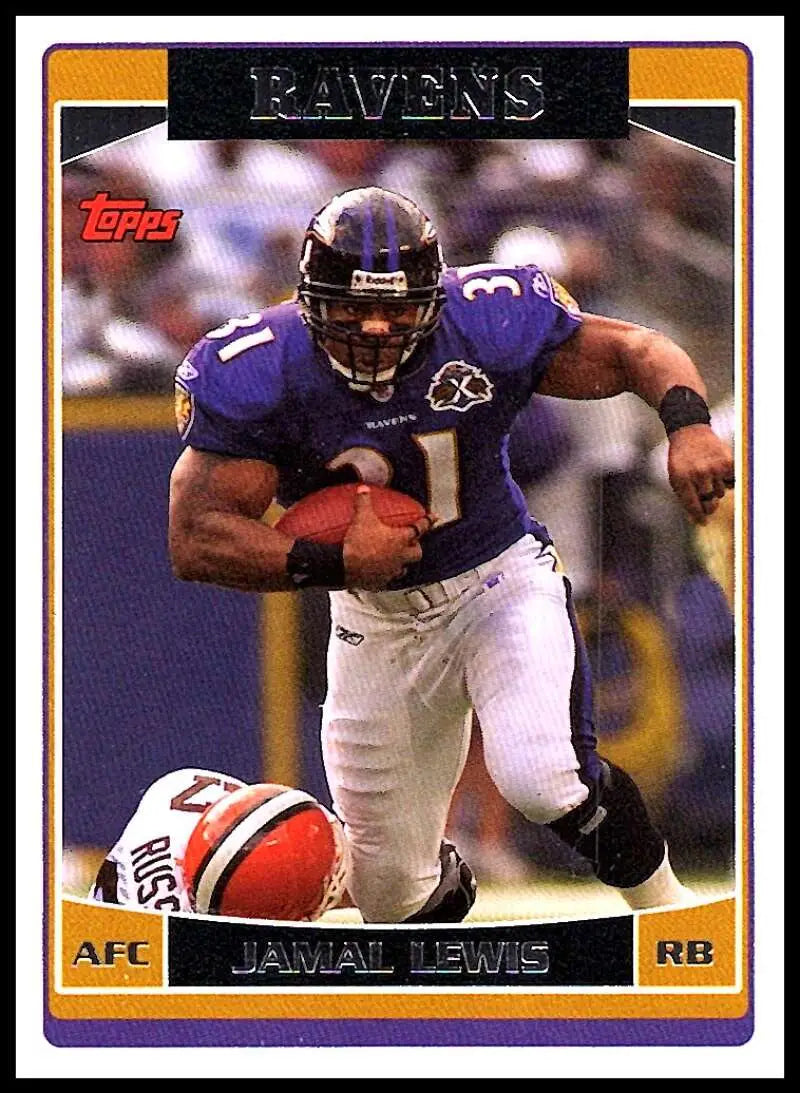 2006 Topps #216 Jamal Lewis NM-MT Baltimore Ravens Football Card - Football Card Single
