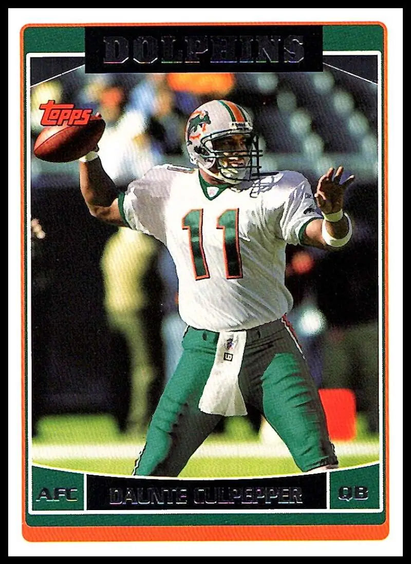 2006 Topps #224 Daunte Culpepper NM-MT Miami Dolphins Football Card - Football Card Single